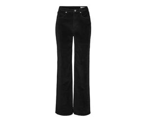 VERO MODA VMTESSA Jean Large Taille Haute Coupe Large, Noir, W30/L32, Noir, 30W / 32L