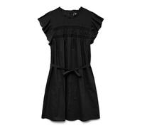 VERO MODA Vmtrine SL WVN GA Noos Robe Courte en Dentelle, Noir, L