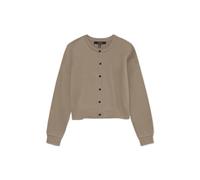 VERO MODA Vmvicky Noos Cardigan à col Rond avec Bouton, Gris Clair, XS