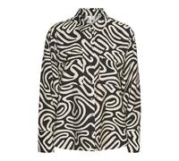 VERO MODA Vmvigdis L/S WVN Btq Chemise pour Femme, Noir/AOP : vigdis, M