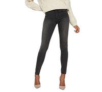 Vero Moda Women Vmtanya Mr Piping Vi207 Noos Skinny Jeans, Dark Grey Denim, XL /30 EU