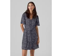 Vero Moda Women's Alba Wrap Dress Navy Blazer dot 8 (XS) Female