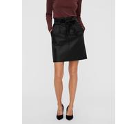 Vero Moda Women's Faux Leather Mini Skirt Noir 8 (XS) Female