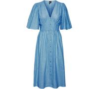 Vero Moda Women's Ines Lurex A-Line Dress Riviera 10 (S) Female