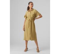 Vero Moda Women's Iris Shirt Dress Kaki 14 (L) Female