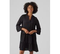 Vero Moda Women's Katrine Long-Sleeve Shirt Dress Noir 8 (XS) Female
