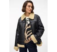 Vero Moda Women's Kay Aviator Jacket Avoine noire 8 (S) Female