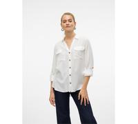 Vero Moda Women's Long-Sleeve Plain Shirt Blanche-Neige 8 Female