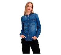 VERO MODA Women's VMMARIA LS T-Shirt Slim Mix New Noos Blouse Medium Blue Denim XL, Denim Bleu médium, XL