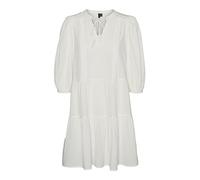 Vero Moda Robe Pretty Tunic Manches 3/4 Beige Taille S Femme