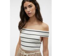 VERO MODA Pull-over 'WILLOW' beige / noir, Taille L