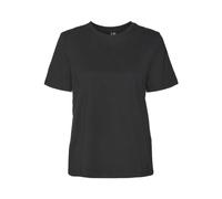 Vero Mode Top T-Shirt Femme Col Rond Manches Courtes Coupe Normale, Couleurs:Noir, Taille:XS