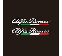 VeroCh 1 Pièces Auto Emblem Logo Autocollant,pour Alfa Romeo 4C 147 156 166 159 Giulietta Stelvio Giulia Spider GT Mito,ABS Autocollant Métal Logo 3D Remplacement Étanche Anti Poussière Anti Rayures