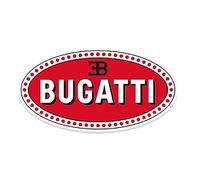 VeroCh 1 Pièces Auto Emblem Logo Autocollant,pour Bugatti Bolide Galibier Chiron,ABS Autocollant Métal Logo 3D Remplacement Étanche Anti Poussière Anti Rayures