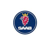 VeroCh 1 Pièces Auto Emblem Logo Autocollant,pour Saab 9-3 92 9-2X 96 900 93 99 9000 9-5 9-4X 9-7 Phoenix 9-X Sonett,ABS Autocollant Métal Logo 3D Remplacement Étanche Anti Poussière Anti Rayures