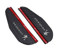 VeroCh 2 pièces Voiture Motif Fibre Carbone Housse Pluie rétroviseur, pour Peugeot 107 108 206 207 207 CC 208 307 307 CC 308 308 CC 406 407 Protection contrepluie Auto Accessoires Style