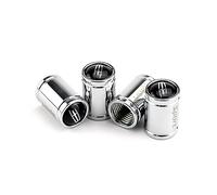 VeroCh 4 Pièces Bouchon Valve Pneu Voiture,Résistant Corrosion Métal Bouchons Valve Voiture avec Logo,pour Lincoln Alto Across Lgnis Solio Grand,Anti PoussièRe Antivol,B