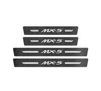 VeroCh 4 Pièces Protection Seuil Porte Voiture,pour Mazda MX-5 MX5,Anti DéRapant Autocollant RéSistant Aux Rayures Décoration Accessoires