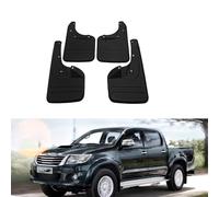 VeroCh 4 Pièces Voiture Caoutchouc Bavettes, pour Toy-OTA Hilux Vigo 2006-2014 4WD (12) Avant Arrière Roue Garde Boue Anti-Éclaboussures Étanche Externes Protection Accessoires
