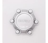 VeroCh 4 Pièces Voiture Moyeu Cache-Moyeux,pour Isuzu DMAX,133mm ABS Enjoliveurs Logo Emblem Centre Design Élégant Étanche Anti Poussière