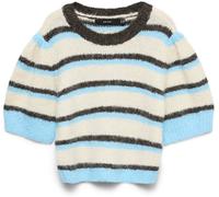 veromoda Pull Vero Moda en maille à col rond et manches bouffantes crème FR 40 (EU 38)