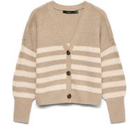 Vero Moda Cardigan VMLEA à col en V écru/taupe Taille XL