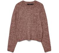 veromoda VERO MODA Round Neck Soft Touch Cosy Knitted Jumper Brun FR 44 (EU 42)