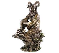Veronese 708-6818 Figurine de dieu grec du berger Pan en bronze