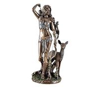 Veronese 708-7355 Figurine de la déesse grecque Artémis de la chasse avec arc et flèche
