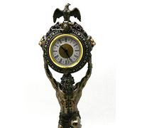 VERONESE Atlas Titan Horloge DÉCOR Statue de dieu grec Finition bronze 40 cm