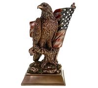 Veronese Bronze Eagle Statue 27 cm - Bronze Finish - Hand Painted - Solid Cast - Antikratzschutz Base