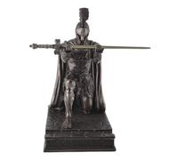 Veronese Centurion Romain Coupe-Papier - Figurine en polyrésine bronzée avec épée en Fer - Porte-Stylo Décoration de Bureau - Série Véronèse - 18x17x10cm