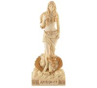 Véronese Collection 708-77440 - Déesse grecque Aphrodite - Miniature en pierre artificielle peinte à la couleur dorée