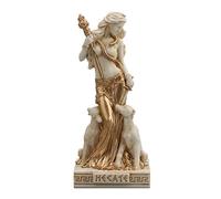 Veronese Design 3 1/2 Hécate Figurine Miniature en résine déesse Grecque de la Magie Finition Or Blanc, WU78025AA
