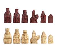 Veronese Design 6,3 cm de Style échecs de l'île de Lewis Peint à la Main en résine et Bois Finition Ivoire