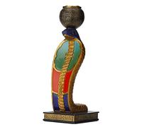 Veronese Design Bougeoir égyptien de 21,6 cm en polyrésine Peinte à la Main représentant Un Cobra d'Uraeus