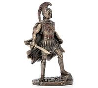 Veronese Design Figurine Alexandre Le Grand Guerrier Grec Romain Finition Bronze Antique 24 cm