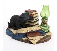 Veronese Design Figurine chat féroce en résine peinte à la main 10,4 cm