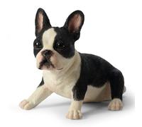 Veronese Design Figurine de chiot terrier Boston en résine peinte à la main 6,3 cm