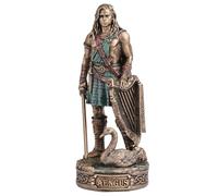 Veronese Design Figurine miniature de collection Aengus le dieu irlandais de la jeunesse et de l'inspiration en polyrésine peinte à la main finition bronze 9,5 cm