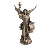 Veronese Design Figurine miniature de collection Uriel l'archange de la sagesse en polystone peinte à la main Finition bronze 11,4 cm