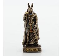 Veronese Design Figurine miniature en résine peinte à la main Anubis Dieu des Morts 9,5 cm