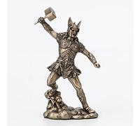 Veronese Design Figurine miniature en résine peinte Thor Thor Viking nordique 11,4 cm