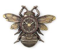 Veronese Design Horloge Murale Style Steampunk Finition Bronze Abeille