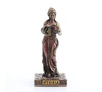 Veronese Design Hygieia WU78033AP Figurine Miniature en résine Peinte à la Main Déesse Grecque de la santé Noir