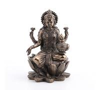 Veronese Design Lakshmi Sculpture de Lotus Assise 8,4 cm