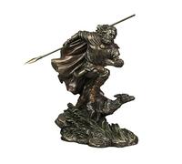 Veronese Design Lugh Statue de Dieu Irlandais du Soleil et des orages Finition Bronze 21,6 cm de Haut