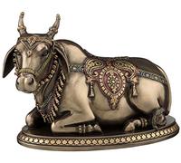 Veronese Design Nandi The Gatekeeper of Shiva and Parvati Statue sculptée 12,4 cm de haut