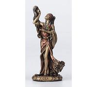 Veronese Design OYA - Santeria Orisha Déesse du Vent, de la tempête et de la Transformation en résine moulée Peinte à la Main Finition Bronze Antique Décoration d'intérieur 9,5 cm