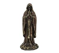 Veronese Design Santa Muerte Rosario Statue Ange priant de la Mort Finition Bronze Antique